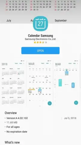 Samsung Calendar скриншот 1
