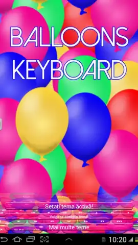 Balloons Keyboard скриншот 3