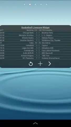 Basketball Livescore Widget скриншот 3