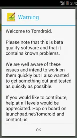 Tomdroid скриншот 4