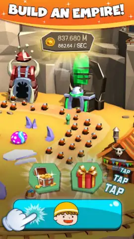 Idle Miner Gold Clicker Games скриншот 1