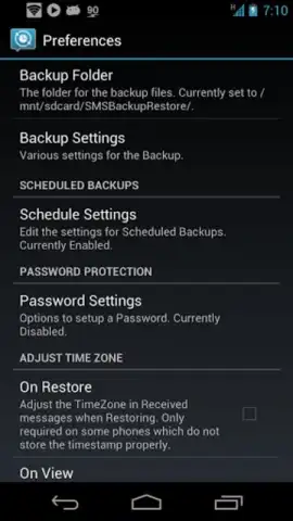 SMS Backup and Restore скриншот 2