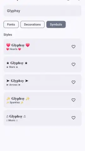 Glyphsy – Stylish Keyboard скриншот 4