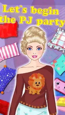 Princess Pajama Party Dress Up скриншот 4