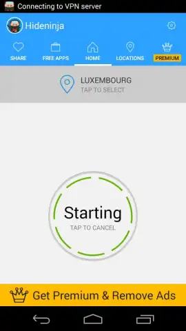 Hideninja Free VPN скриншот 3