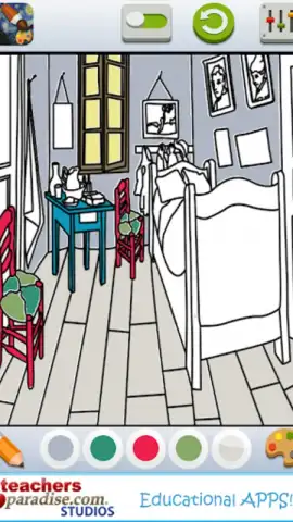 Vincent van Gogh Coloring Book скриншот 19