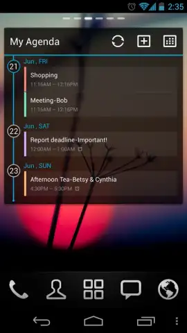 GO Calendar Widget скриншот 5