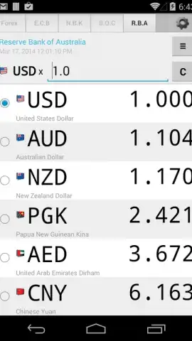 Daily Currency Rates скриншот 2