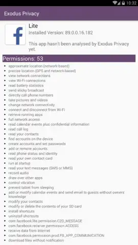 Exodus Privacy скриншот 6