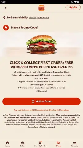 Burger King App: Food & Drink скриншот 15