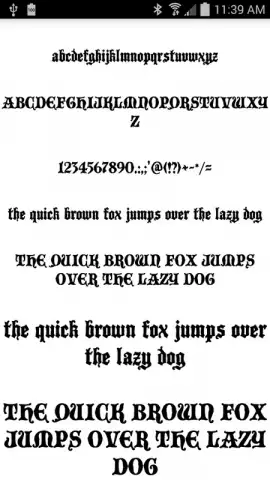Gothic Fonts 50 скриншот 1