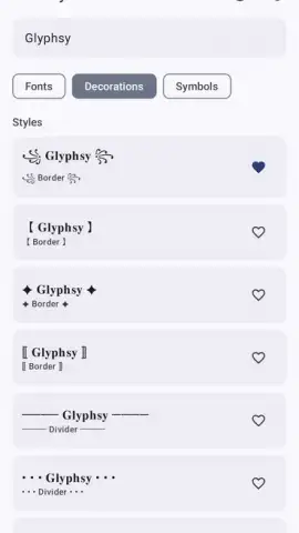 Glyphsy – Stylish Keyboard скриншот 3