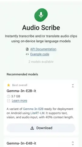 Google AI Edge Gallery скриншот 13