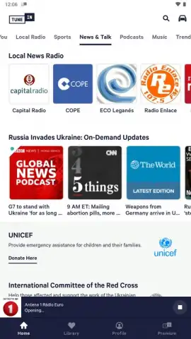 TuneIn Radio скриншот 8