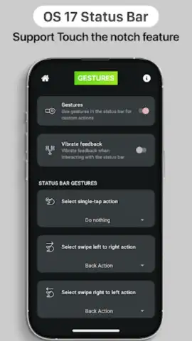 iOS 17 Status Bar скриншот 1