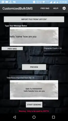 CustomizedBulkSMS скриншот 1