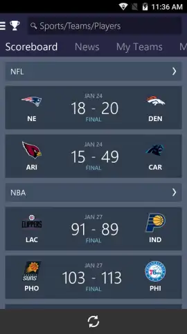 MSN Sports скриншот 2