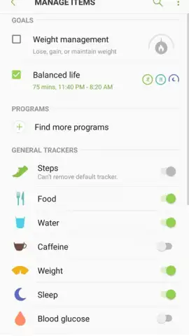 Samsung Health (Android Wear) скриншот 8