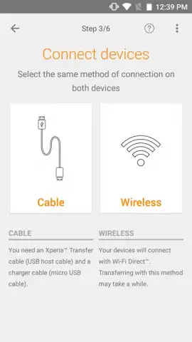 Xperia Transfer Mobile скриншот 1