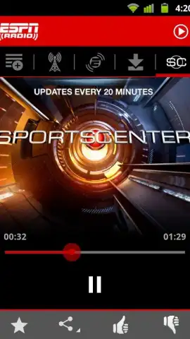 ESPN Radio скриншот 1
