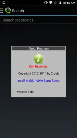 MP3 Call Recorder скриншот 1