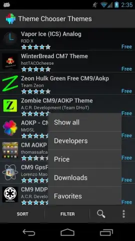 Theme Chooser Themes скриншот 3
