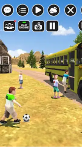 Offroad School Bus Driver Game скриншот 6
