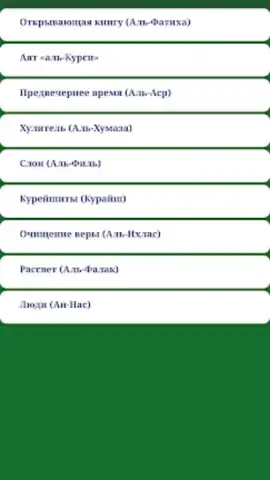 Короткие суры Корана скриншот 3