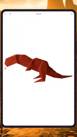 Origami dinosaurs paper shapes скриншот 14