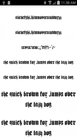 Gothic Fonts 50 скриншот 3