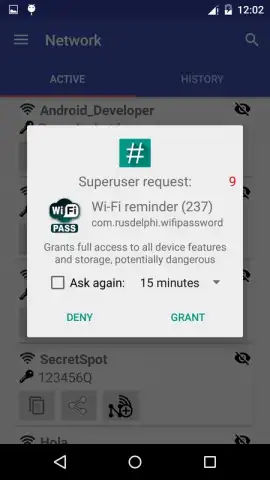 Wi-Fi recordatorio скриншот 4