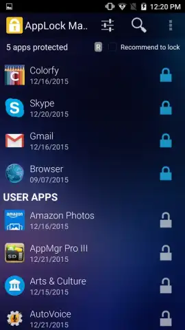 AppLock Master скриншот 1