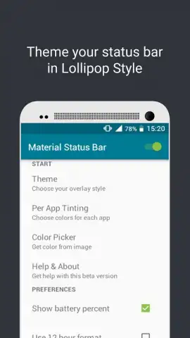 Material Status Bar скриншот 4