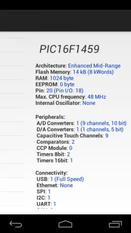 PICmicro Database скриншот 10