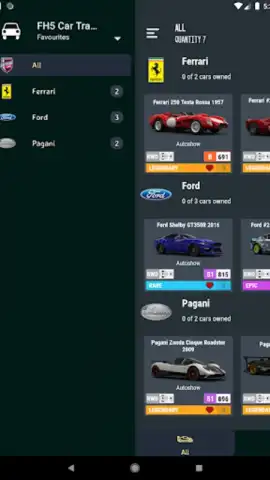 Car Tracker for ForzaHorizon 5 скриншот 3