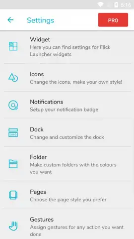Flick Launcher скриншот 3