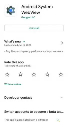 Android System WebView скриншот 15