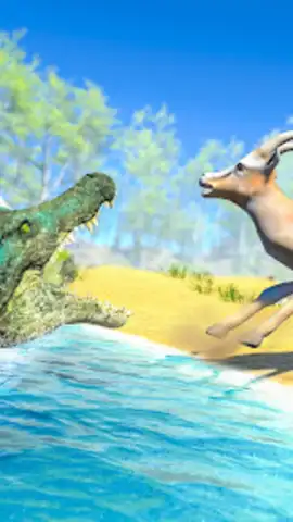 Wild Crocodile Family Sim Game скриншот 3