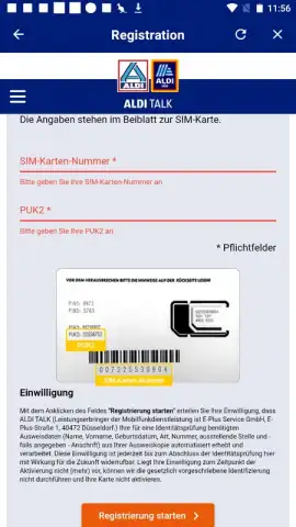 ALDI TALK Registration скриншот 11