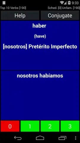Spanish Verb Trainer скриншот 3