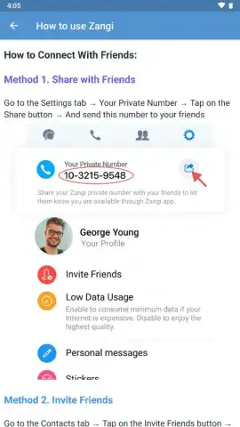 Zangi Messenger скриншот 3