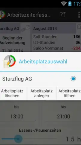 Arbeitszeiterfassung скриншот 3