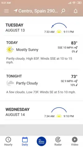 The Weather Channel скриншот 7