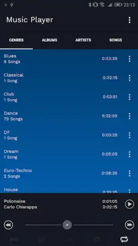 Музыкальный проигрыватель скриншот 7