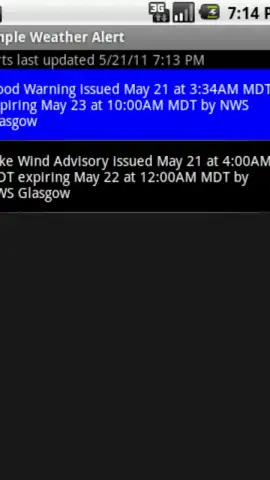Simple Weather Alert скриншот 2