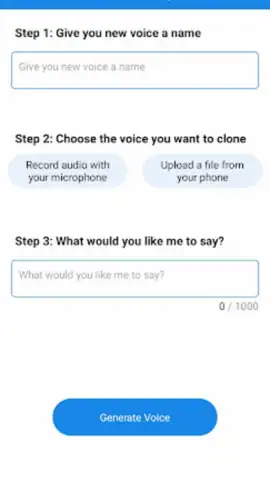 Voice Cloning скриншот 4