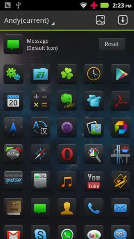(FREE)Andy GO Launcher Theme скриншот 1