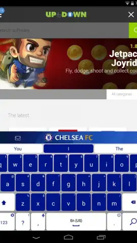 Chelsea FC Official Keyboard скриншот 1