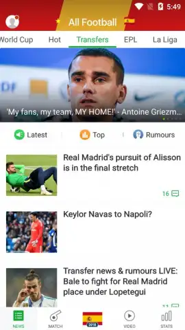All Football - News & Scores скриншот 8