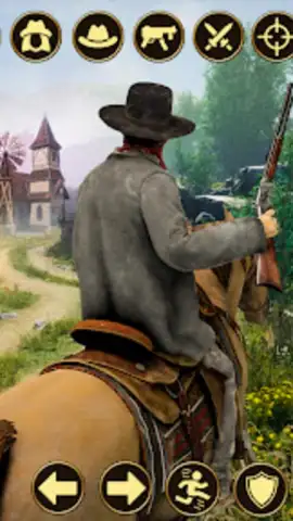 West Cowboy Games Horse Riding скриншот 10